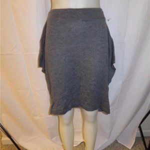 WOMENS CROSSLEY GRAY KNIT SKIRT W/ELASTIC WAIST S